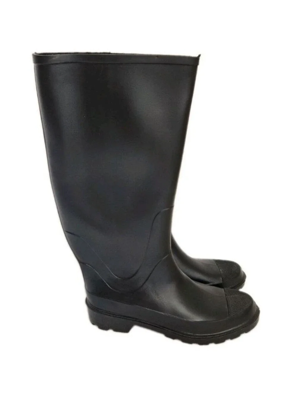 George Rain Work Boots Size 8 Black Waterproof Steel Shank Slip Resistant NWT